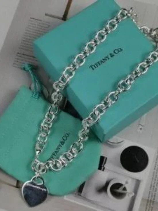 Tiffany & Co. Heart Tag Chain Link Necklace - Picture 2 of 5